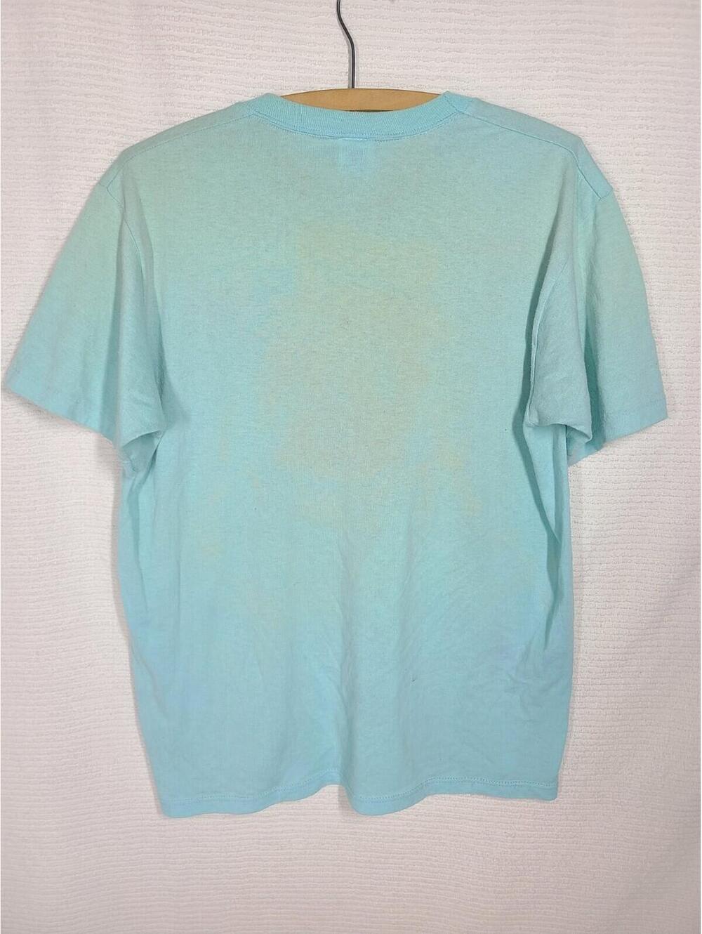 Vtg California Raisins Shirt Worn USA Jerzees 50/50 Tee L 23x28 Blue Retro 80s - Picture 7 of 8